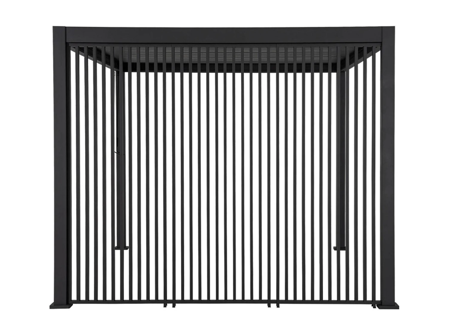 Pergola bioclimatica in alluminio 3x4m + 3 persiane verticali 1m ,