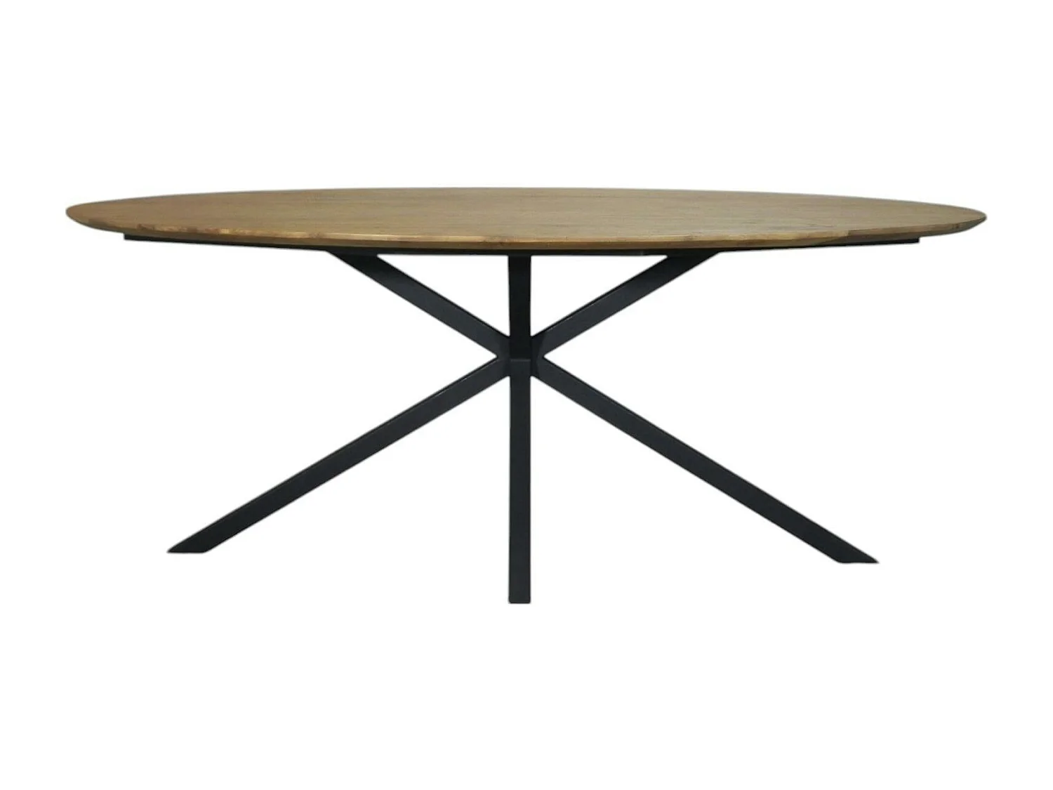 Table à manger ovale en bois de teck recyclé 2 m DEPOK