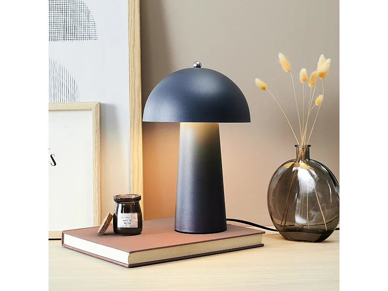 Lampe De Table Champignon Gris