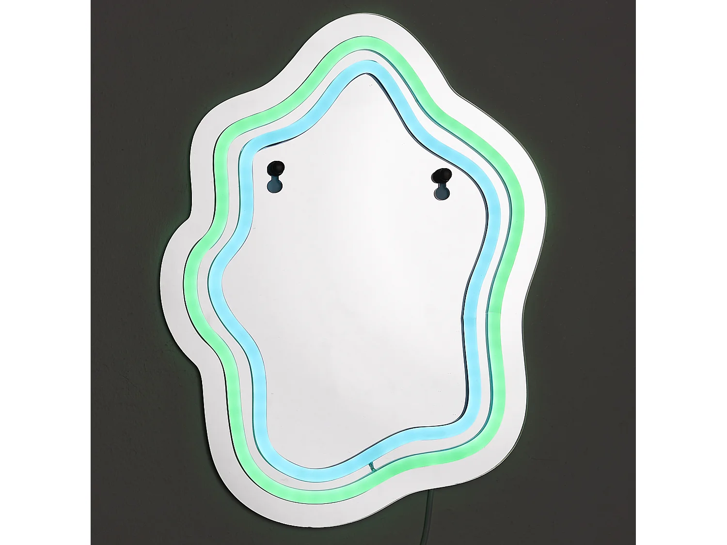 Mirroir Led Effet Neon Rose