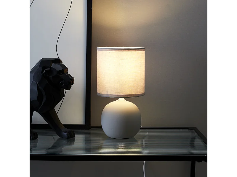 Lampe De Table Taupe Gris