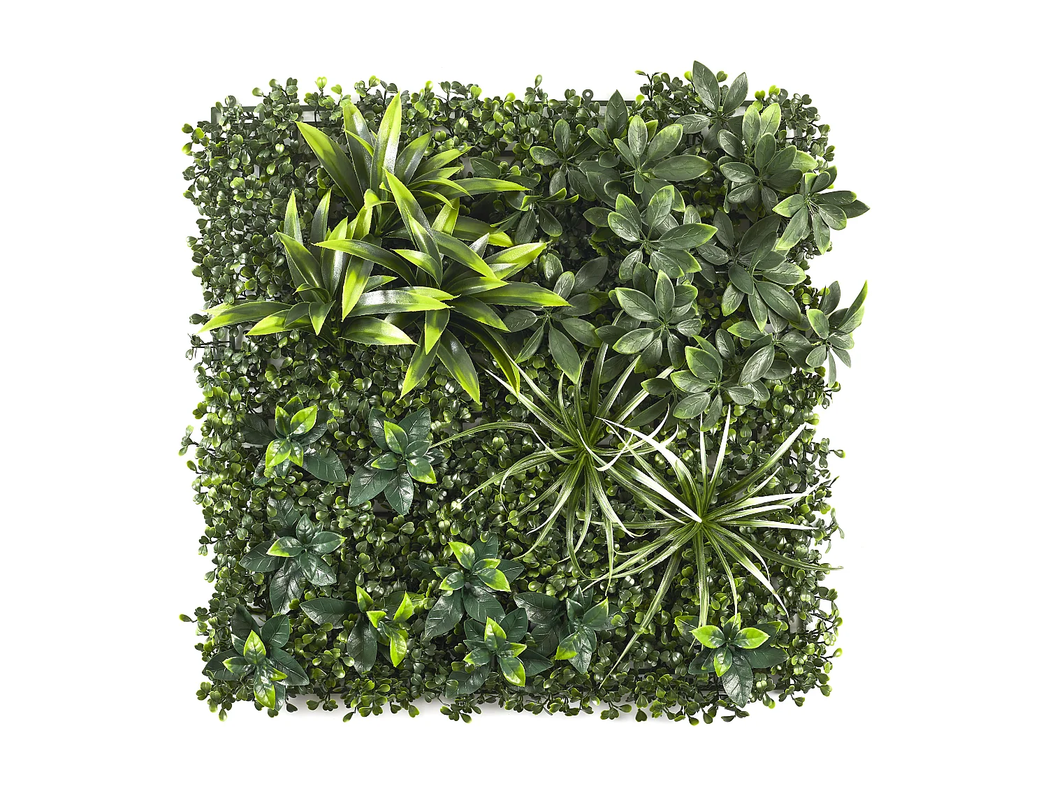 Mur Vegetal Artificiel Panache 50x50cm Vert