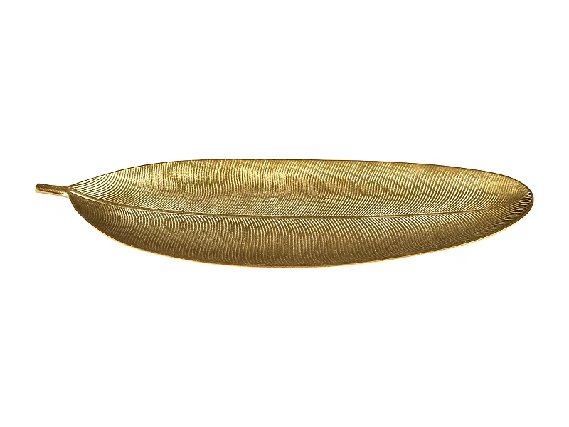 Vide Poche Feuille Dore Or