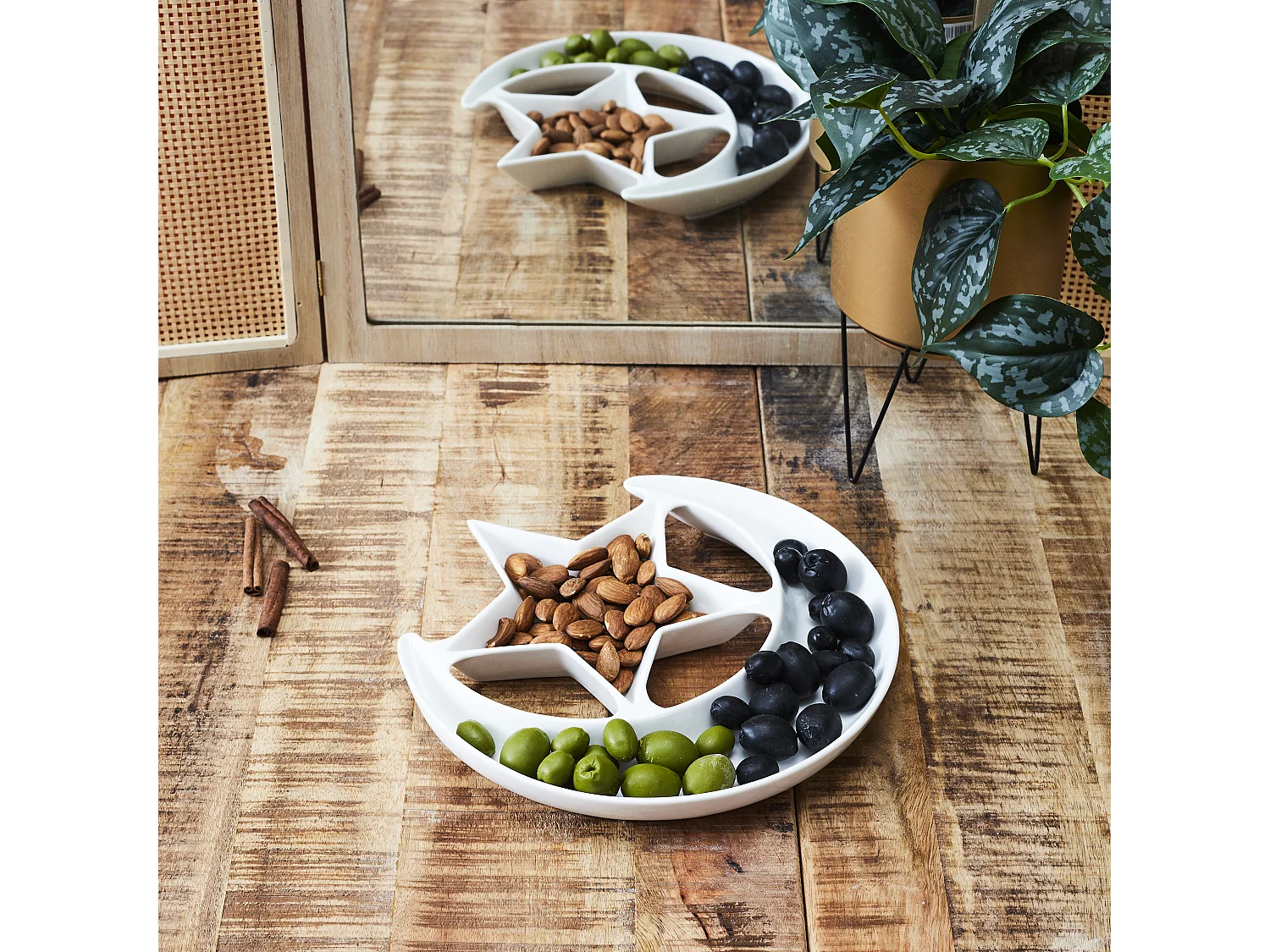 Plat De Presentation Nuit Etoilee D25.5cm