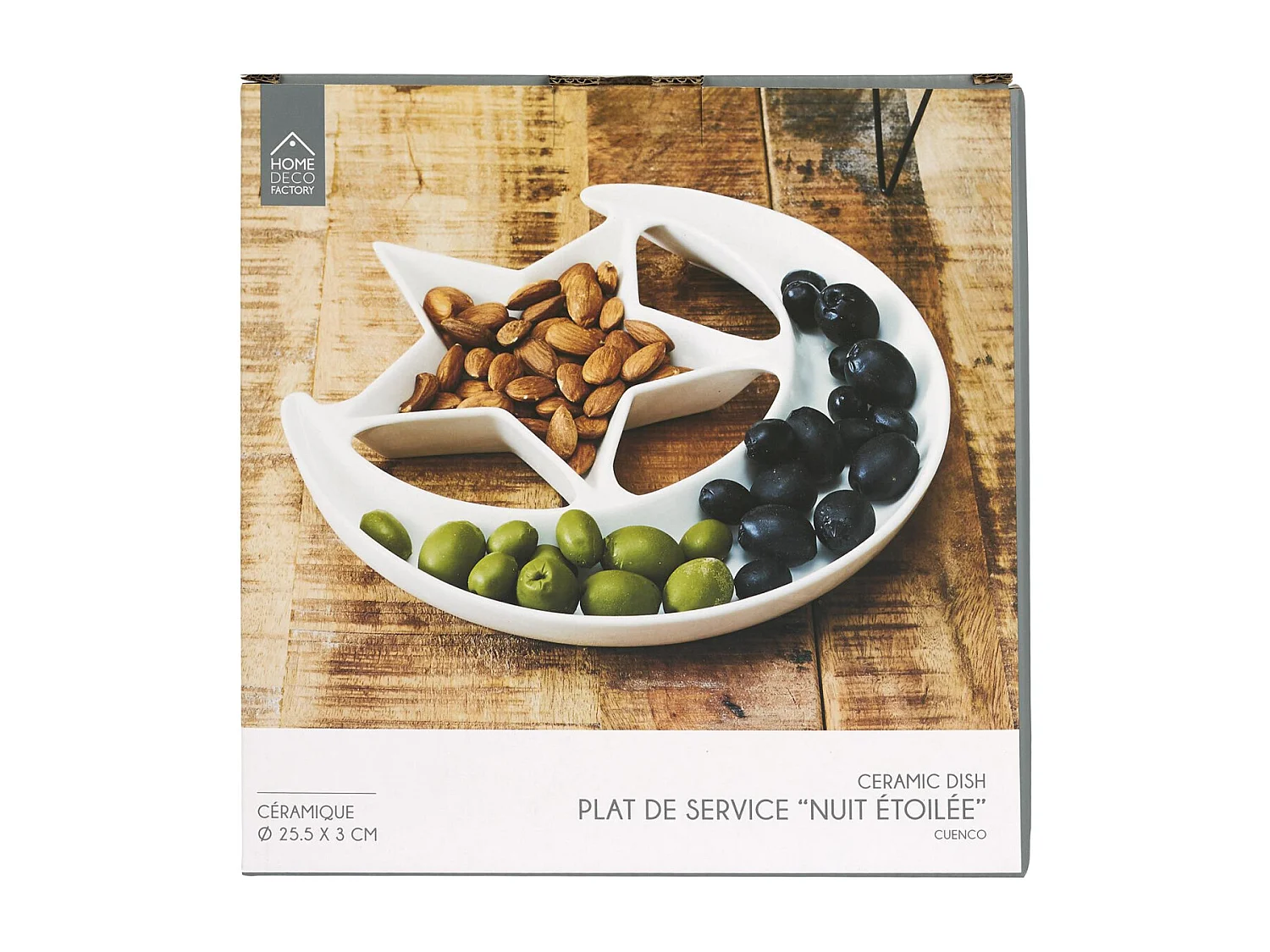 Plat De Presentation Nuit Etoilee D25.5cm