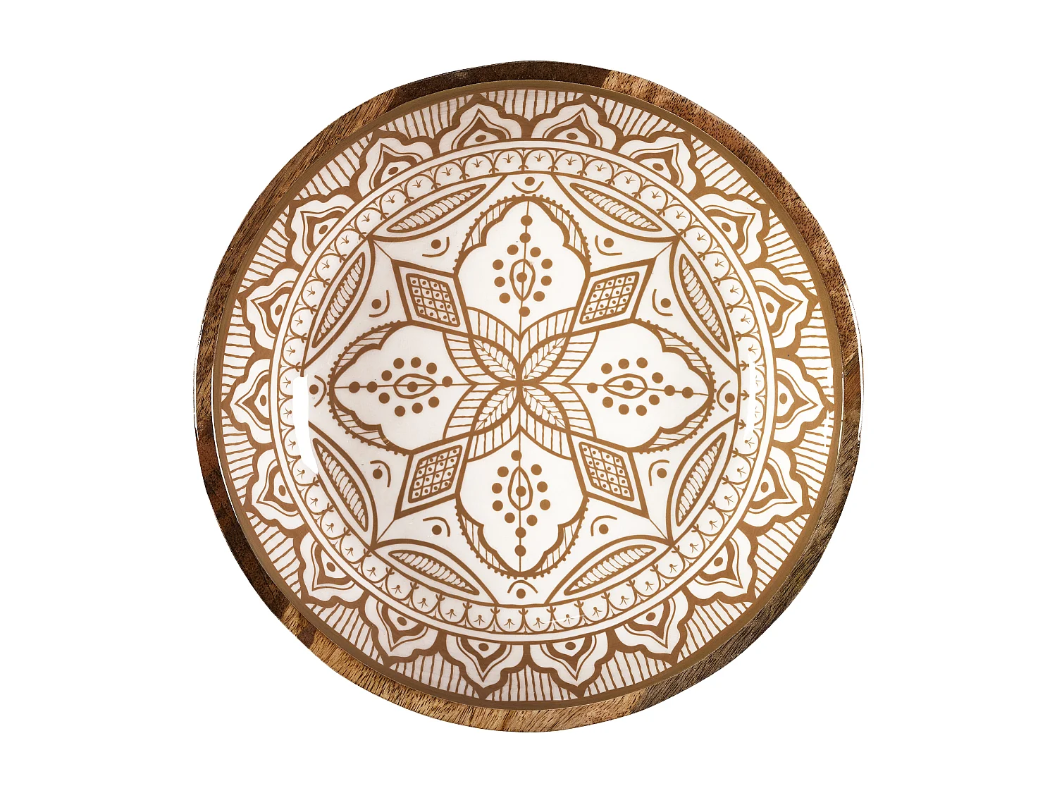 Saladier Manguier Dune Terracotta D28 Blanc, Orange