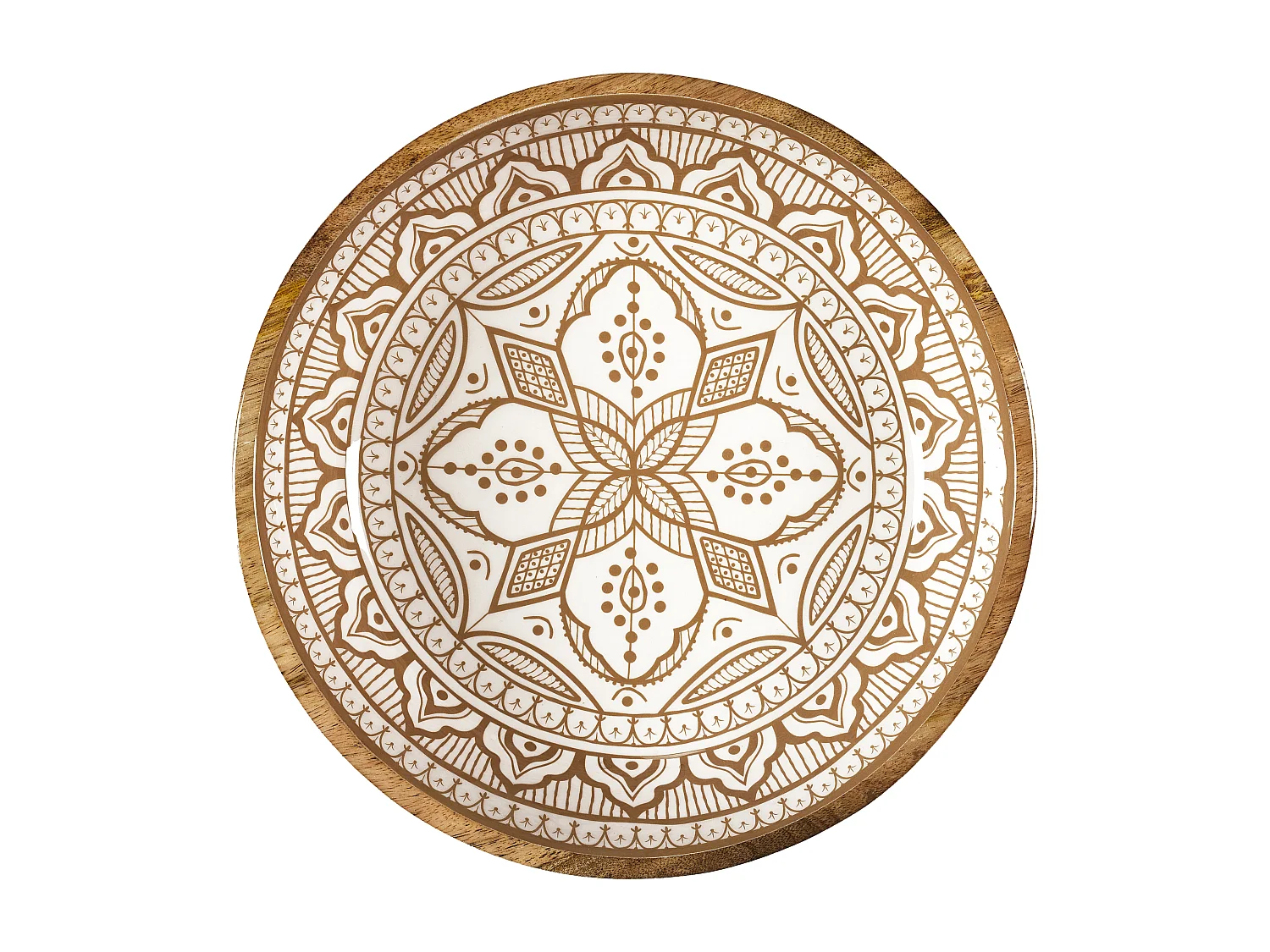 Saladier Manguier Dune Terracotta D33 Blanc, Marron, Orange