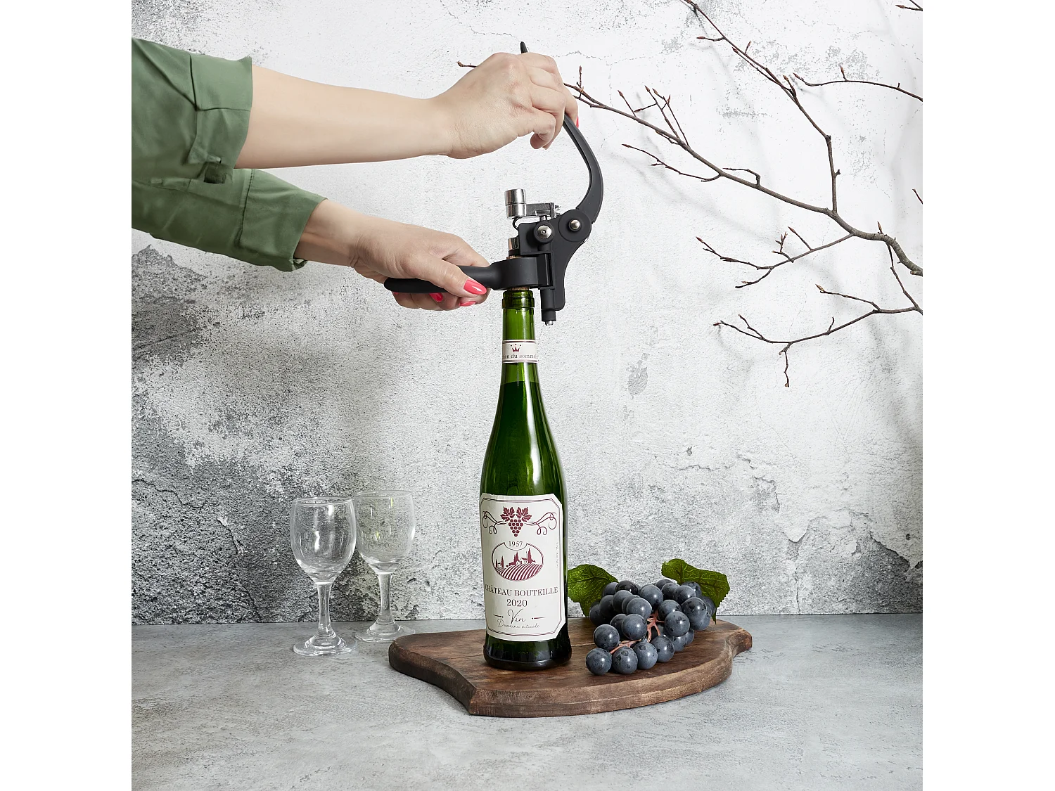 Tire Bouchon Levier Noir