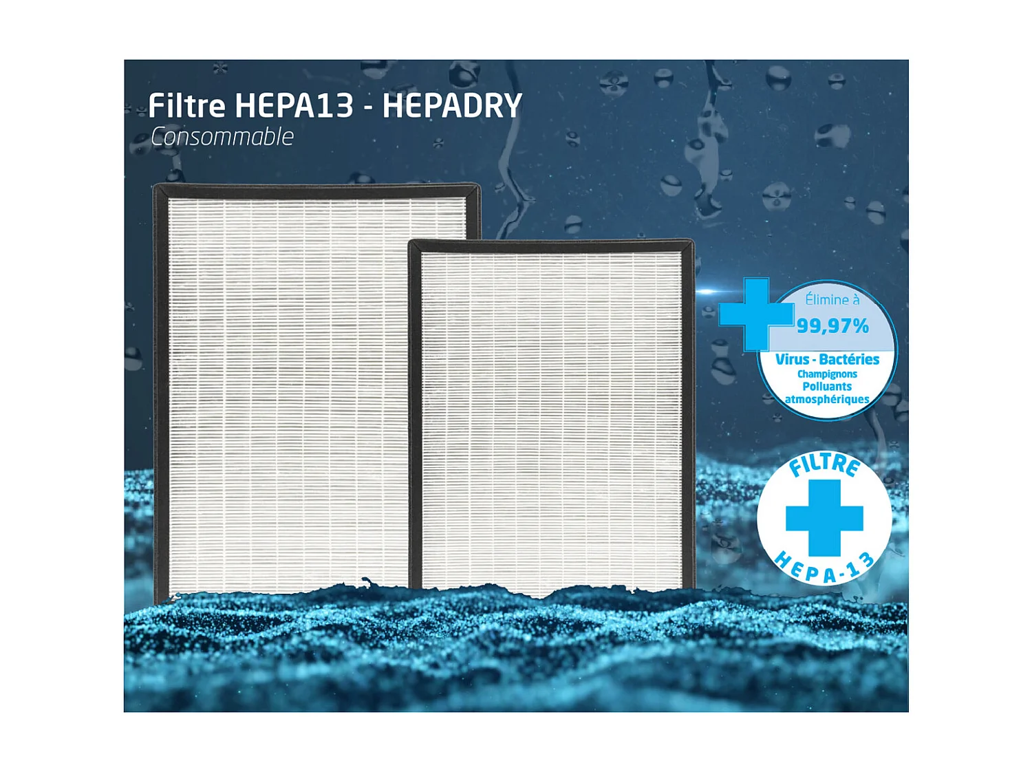 Cartouche filtre HEPA13 déshumidificateur BRI629037 - Britec