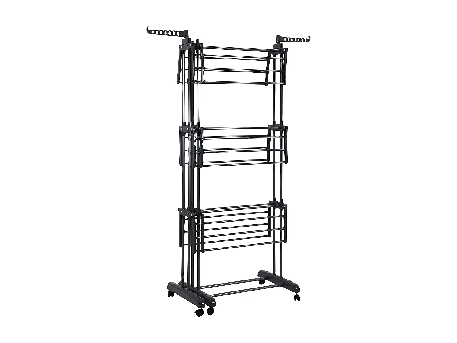 Etendoir Extensible 35m Etendage 3 Etages Gris