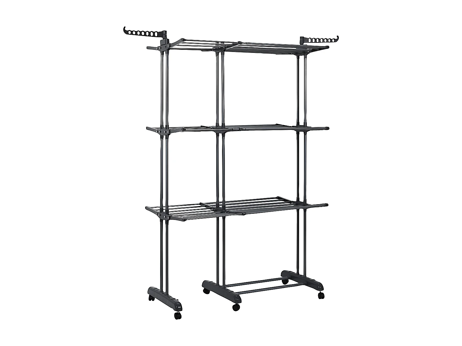 Etendoir Extensible 35m Etendage 3 Etages Gris