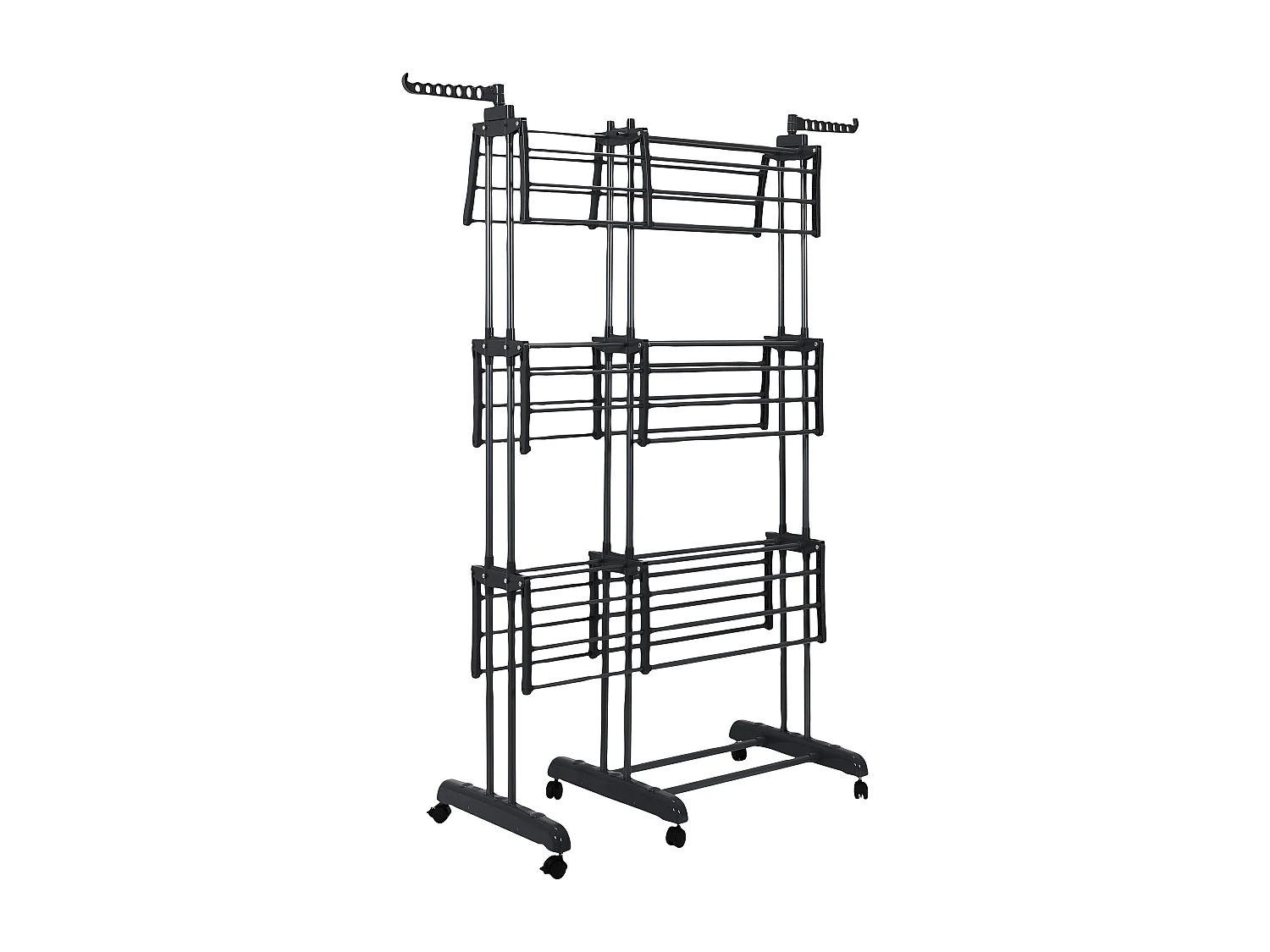 Etendoir Extensible 35m Etendage 3 Etages Gris