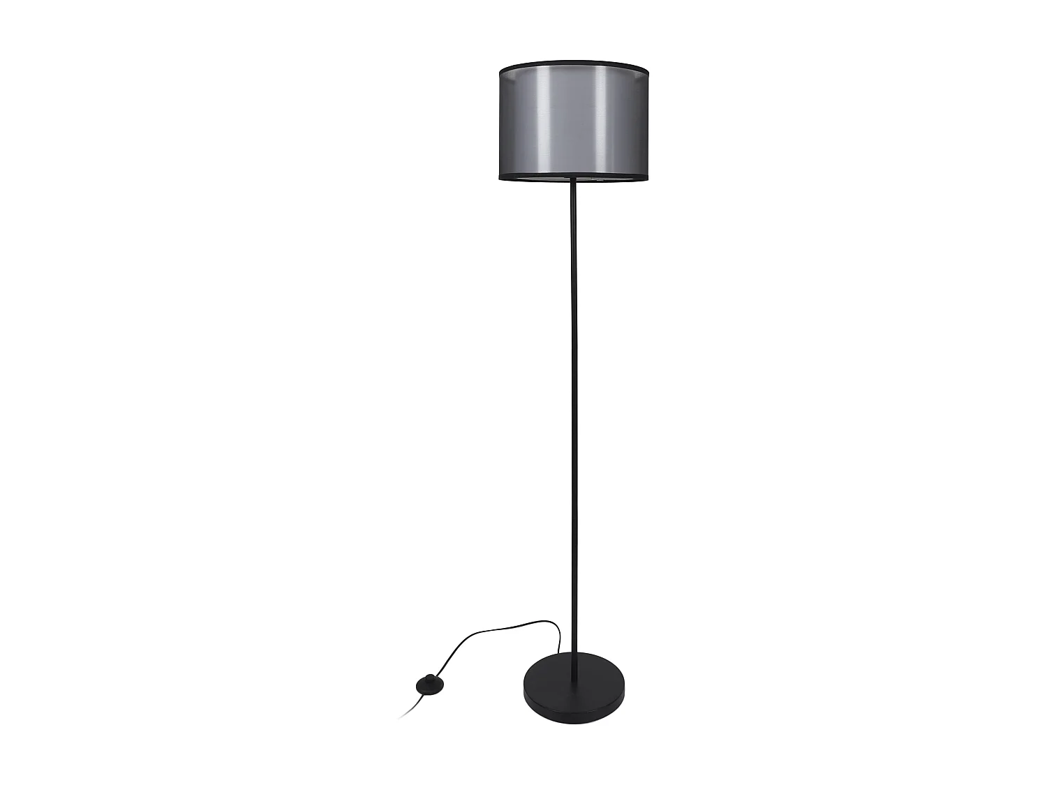 Lampadaire Double Abatjour Noir