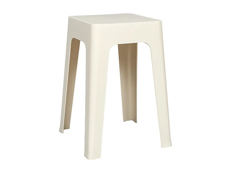 Tabouret Empilable Spectra Creme Blanc