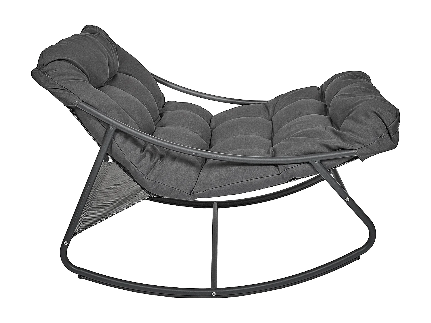 Fauteuil A Bascule Tenerife Anthracite Gris