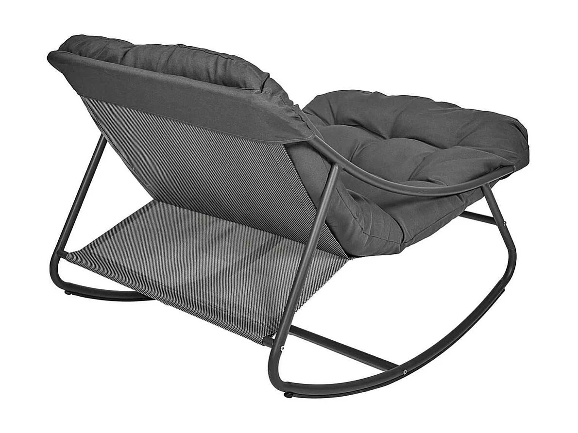 Fauteuil A Bascule Tenerife Anthracite Gris