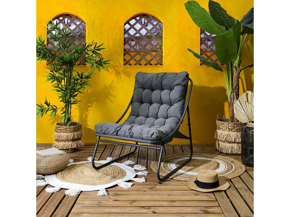 Fauteuil Dolce Vita Anthracite Gris