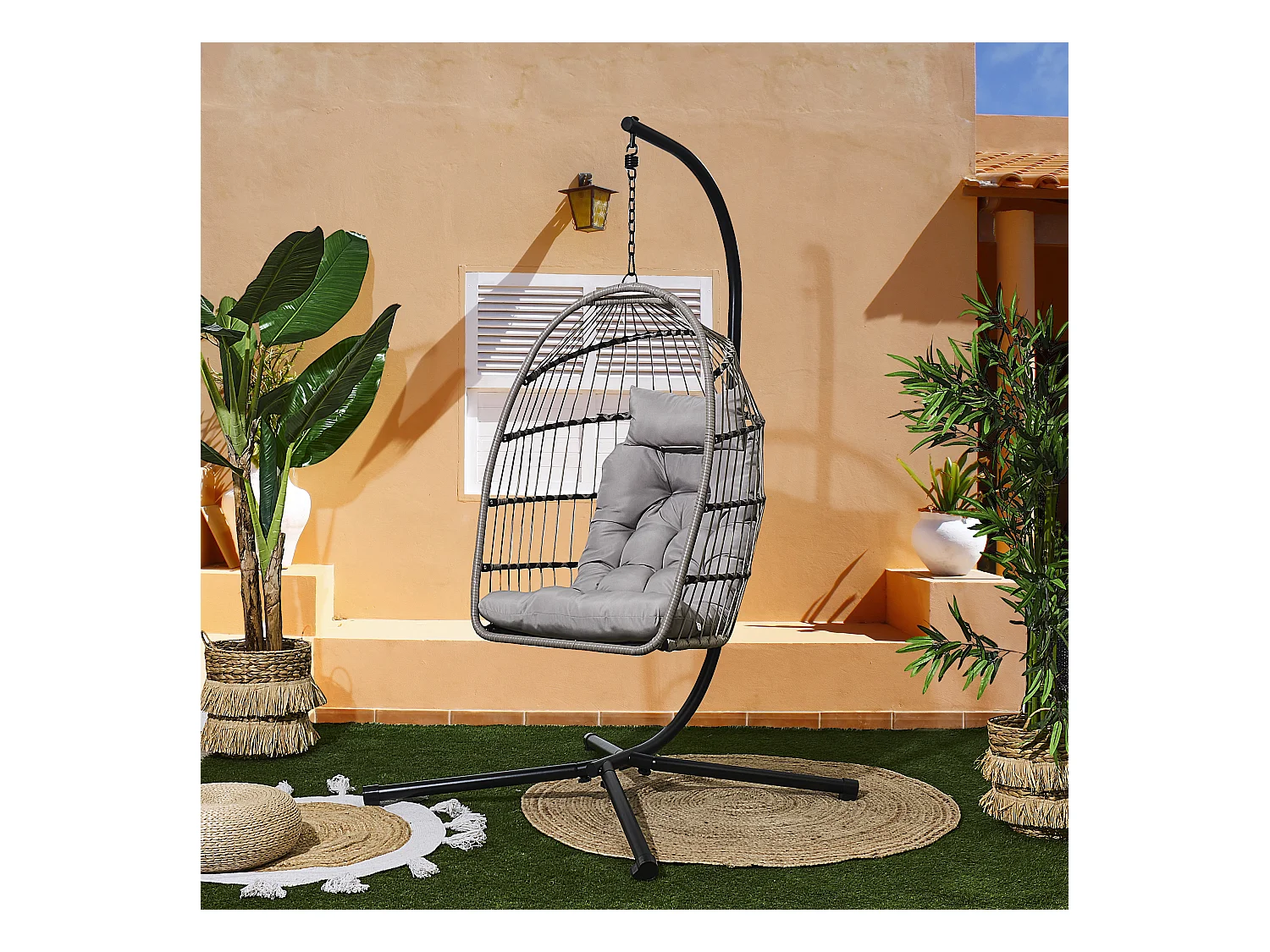 Fauteuil Suspendu Hanoi Gris Gris
