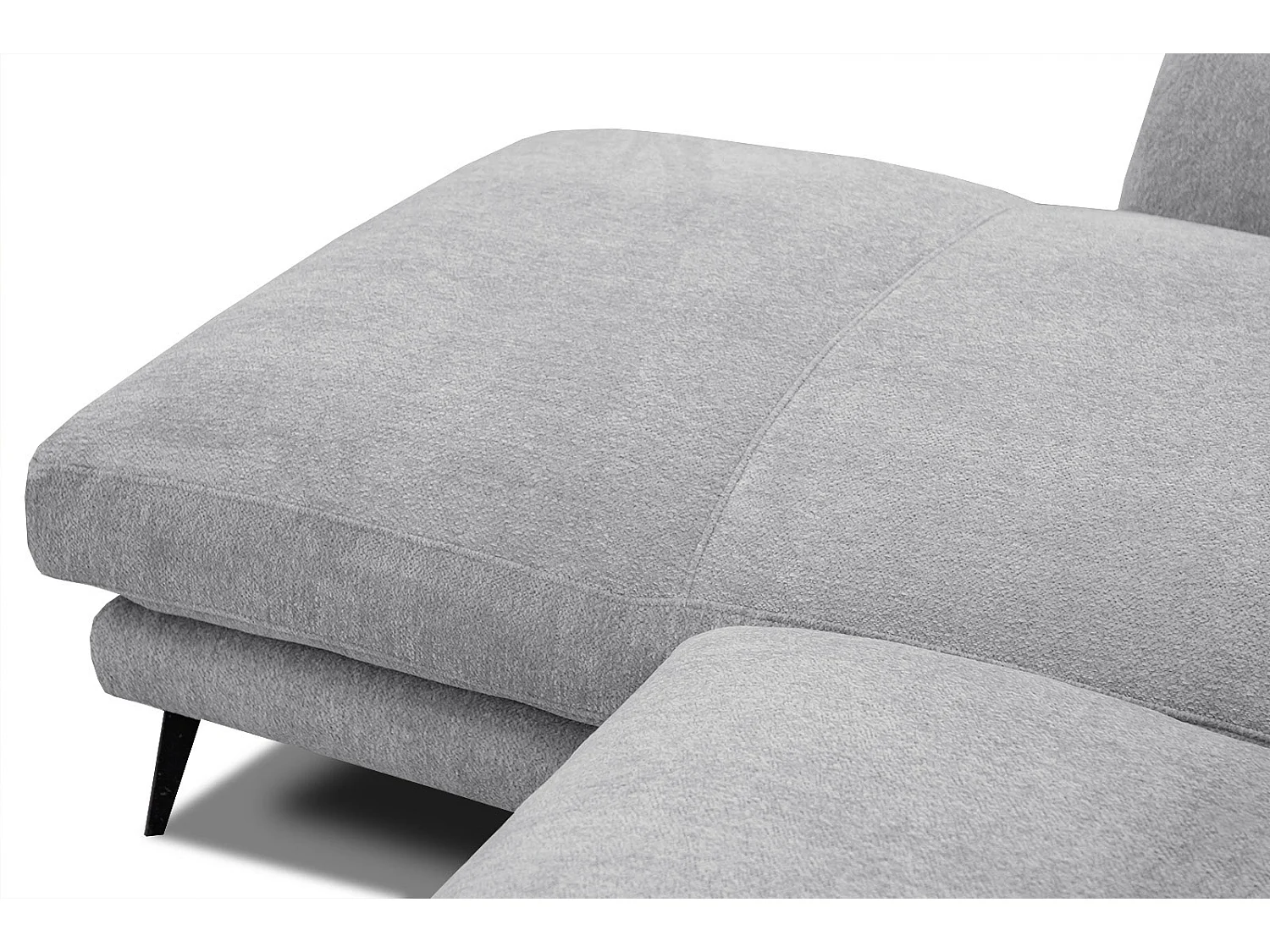 WINTER Ecksofa 4-Sitzer links, hellgrau