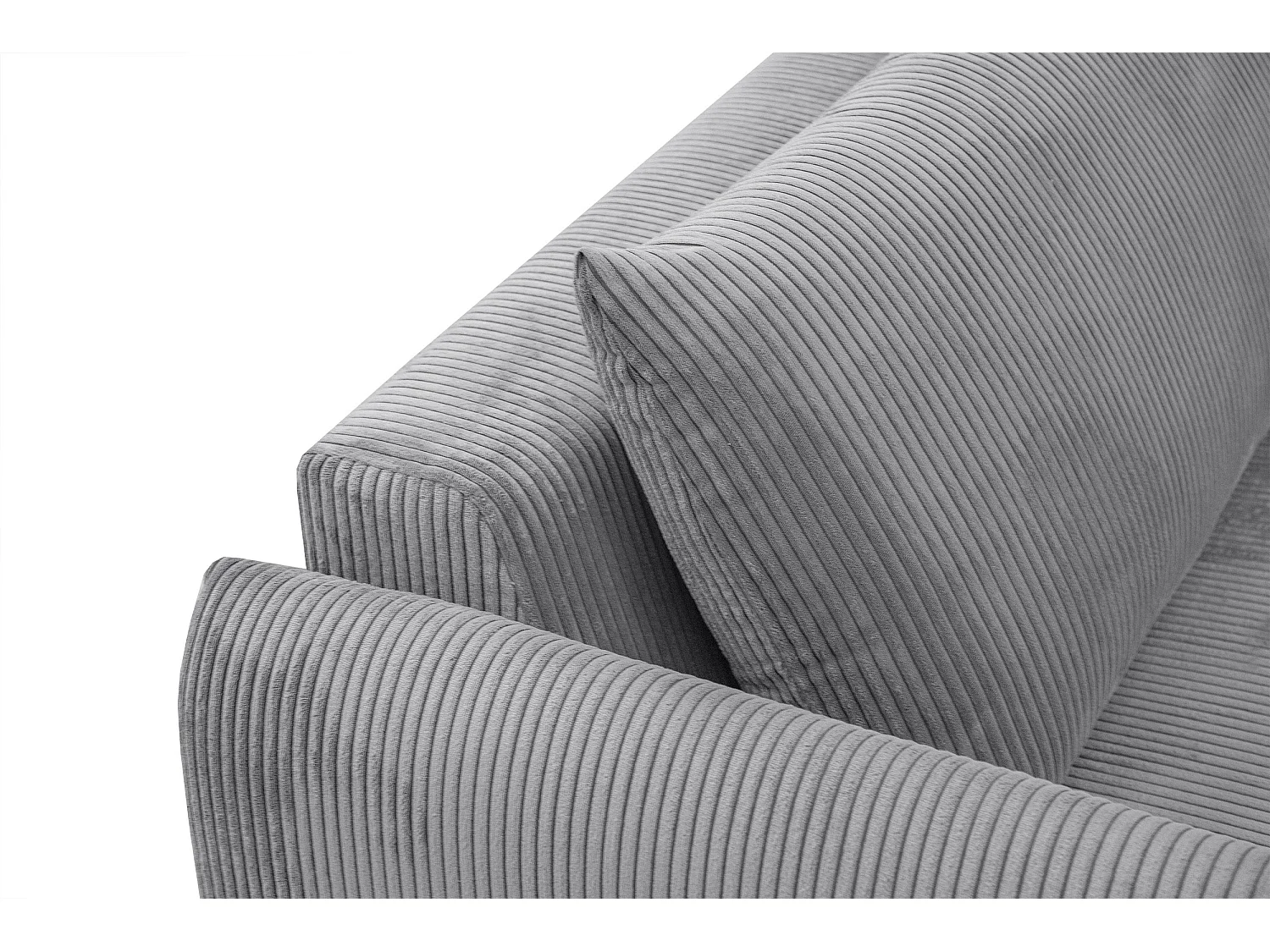 TAUER Ecksofa 5-Sitzer, hellgrau