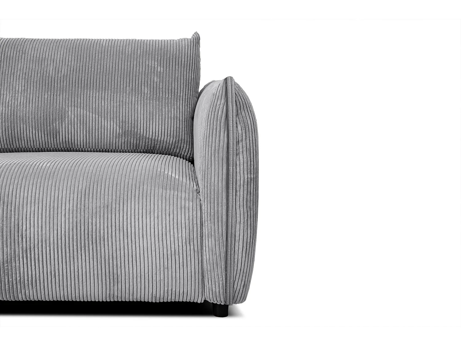 TAUER Ecksofa 5-Sitzer, hellgrau