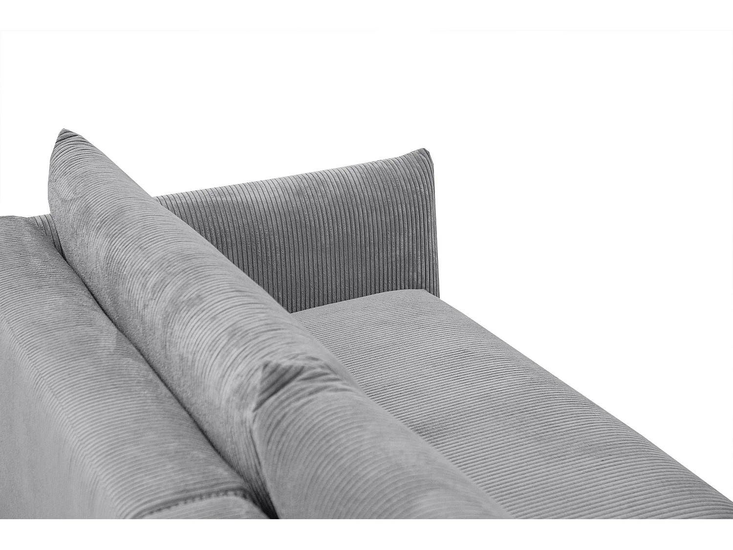 TAUER Ecksofa 5-Sitzer, hellgrau