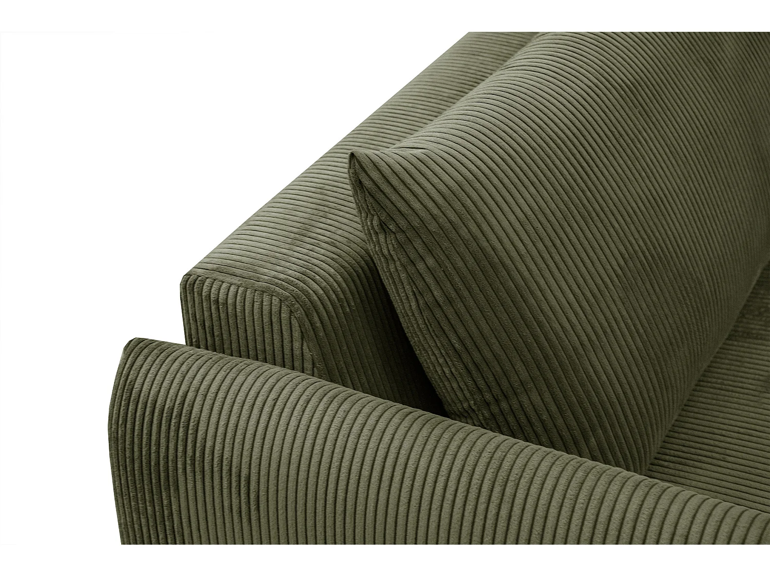 TAUER Ecksofa 5-Sitzer, olive