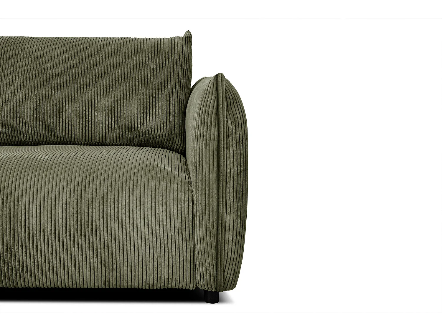 TAUER Ecksofa 5-Sitzer, olive
