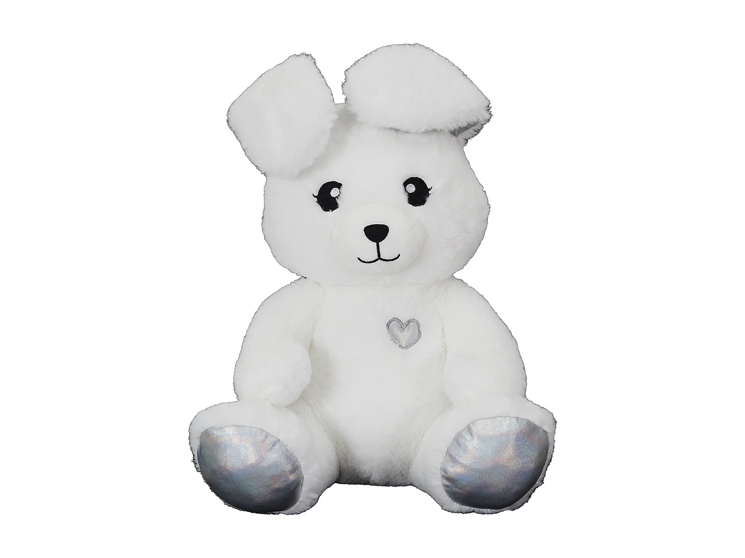 Peluche Animee 30cm Blanc