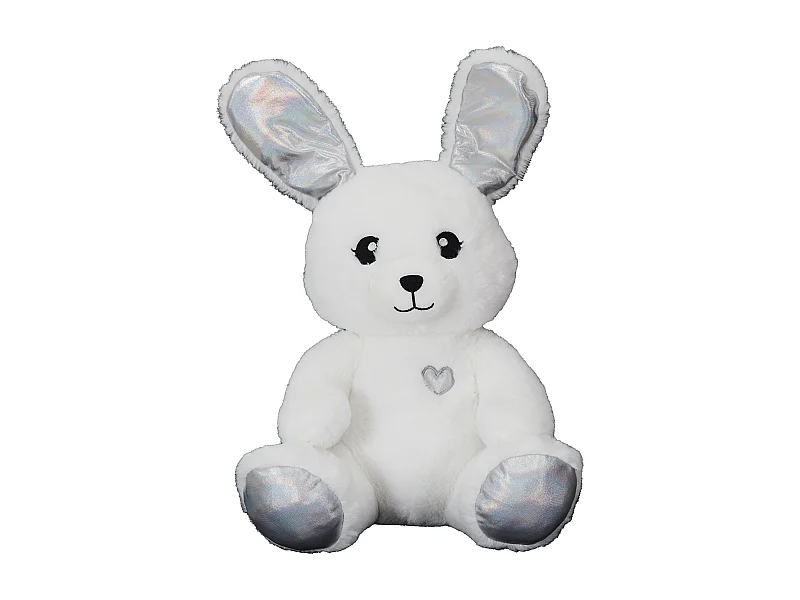 Peluche Animee 30cm Blanc