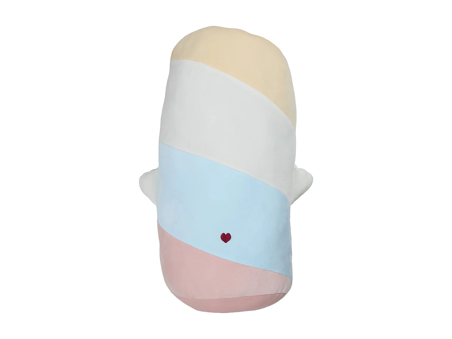 Peluche Chamallow 60cm Vert, Jaune, Blanc, Rose