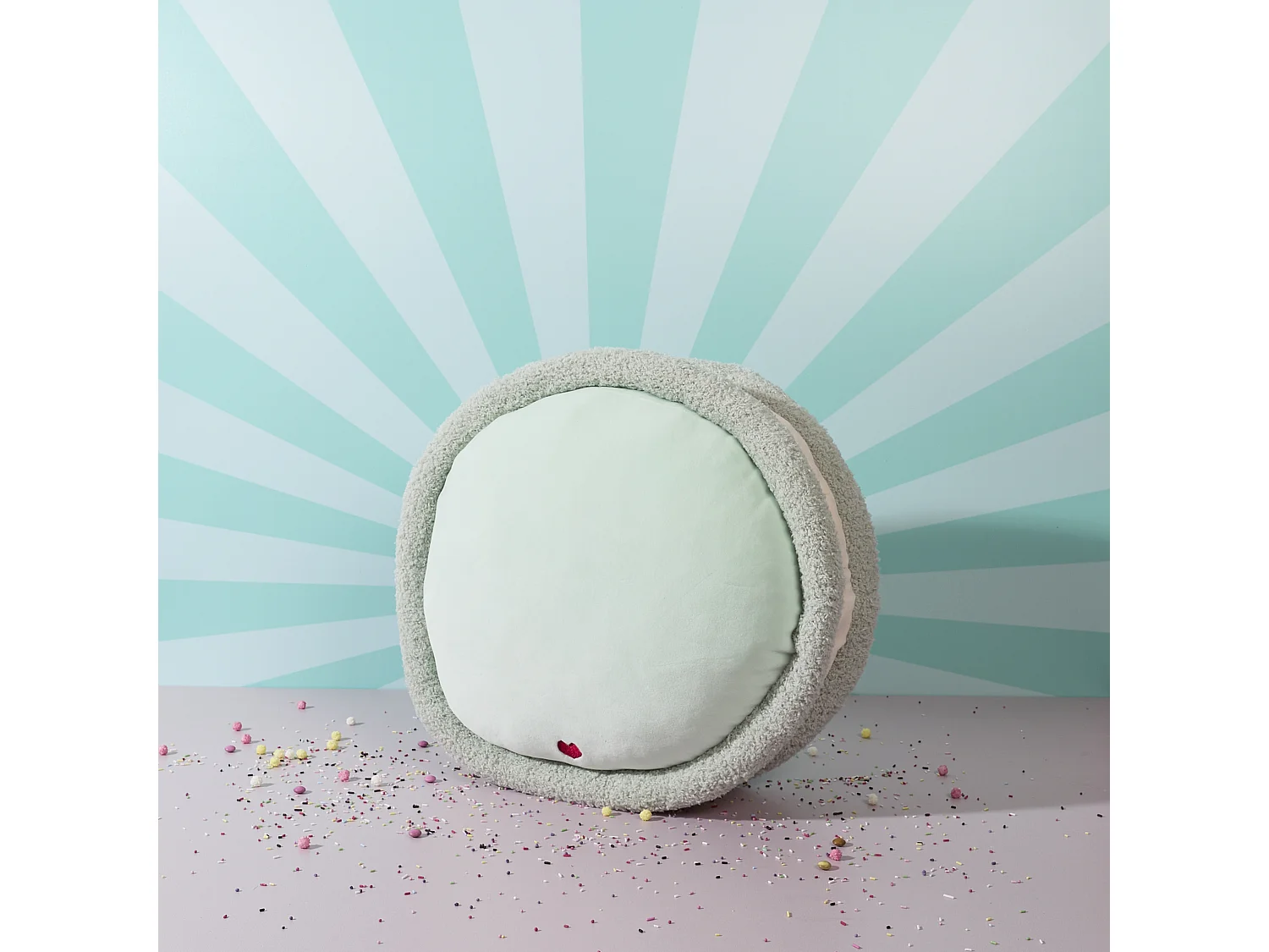 Peluche Macaron 36cm Vert