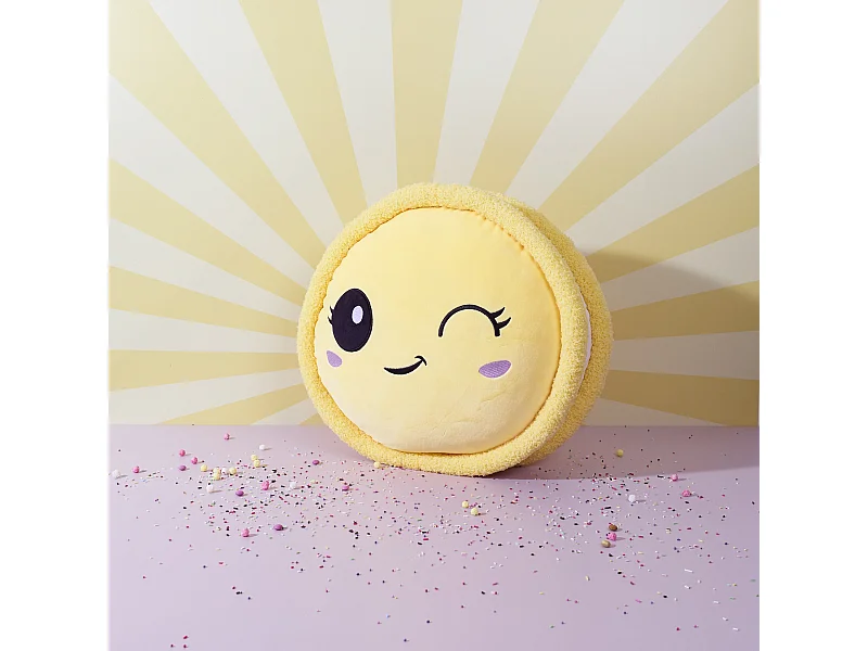 Peluche Macaron 36cm Jaune