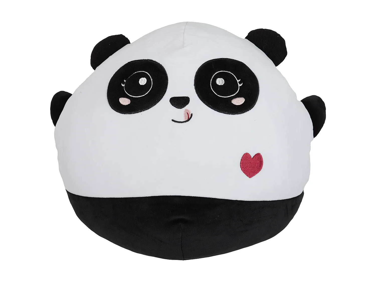 Peluche Panda H42cm Noir, Blanc