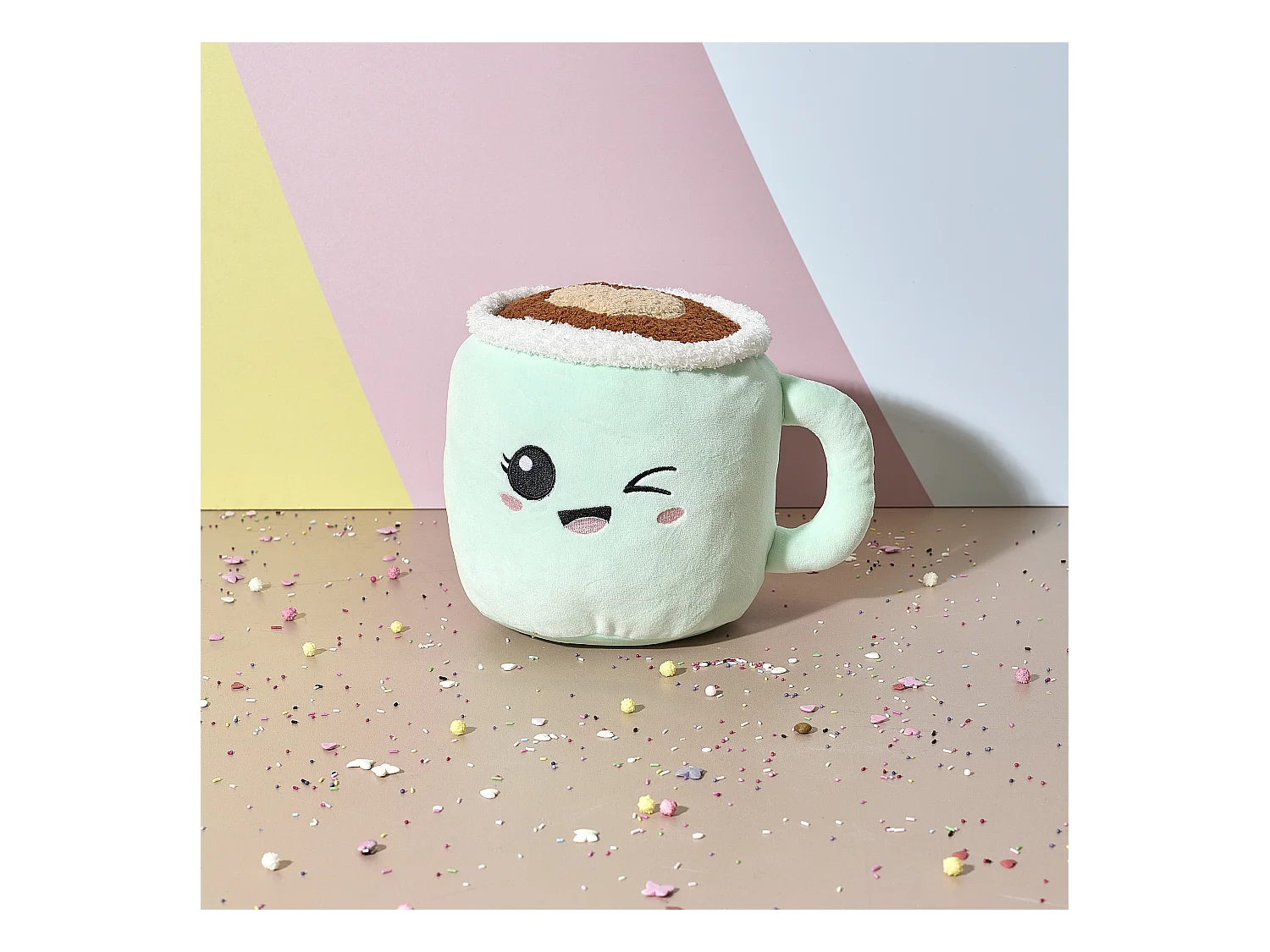 Peluche Tasse 15cm Vert