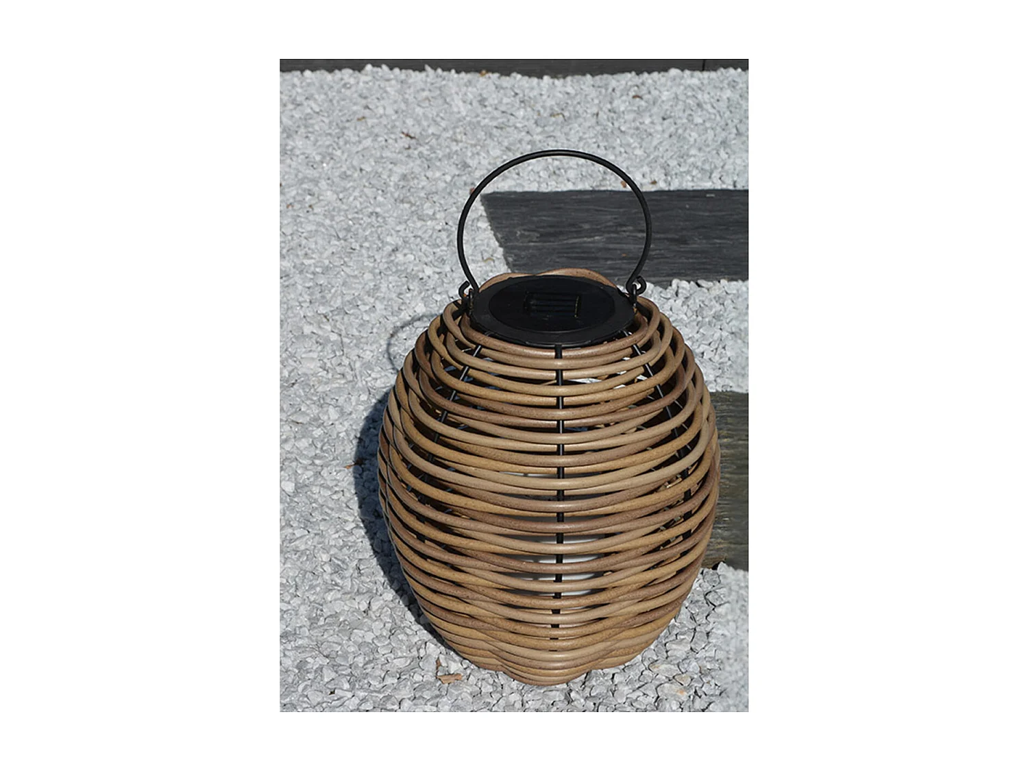 Lanterne solaire tressée Alicia h46cm - Orium