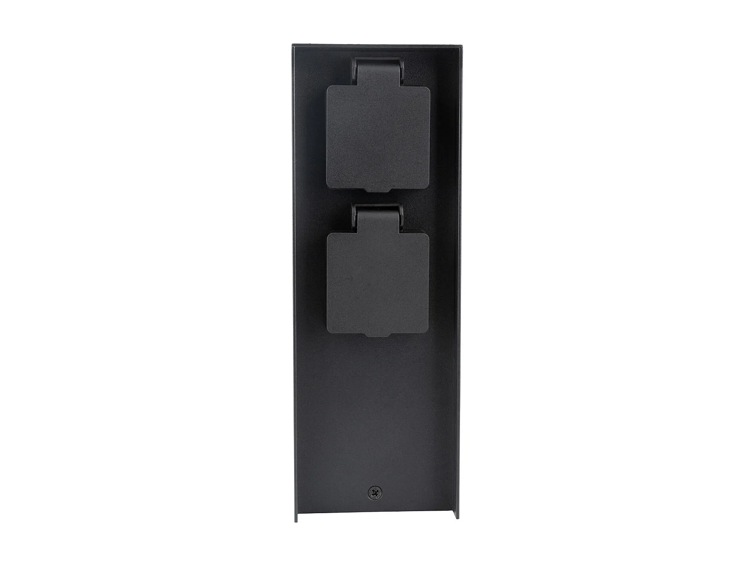 Borne de jardin à fixer 4x16A IP44 - Aluminium Noir - Zenitech