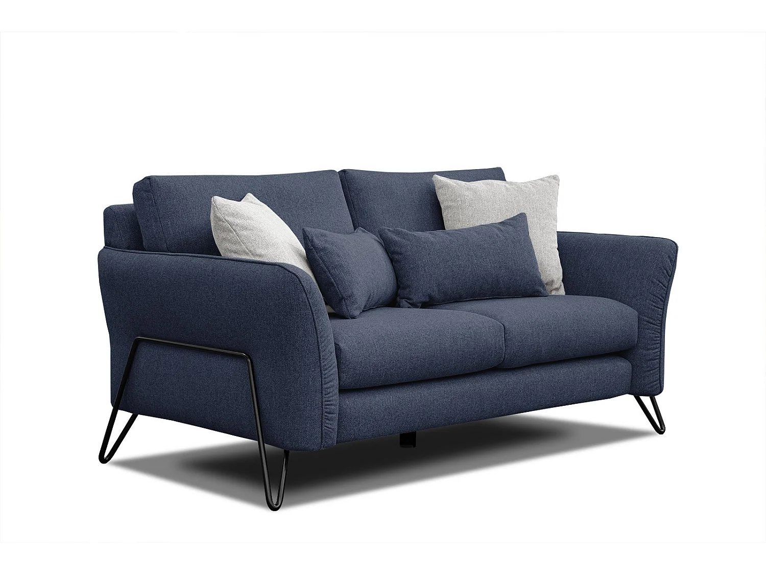 LOREM Sofa 2-Sitzer, marineblau