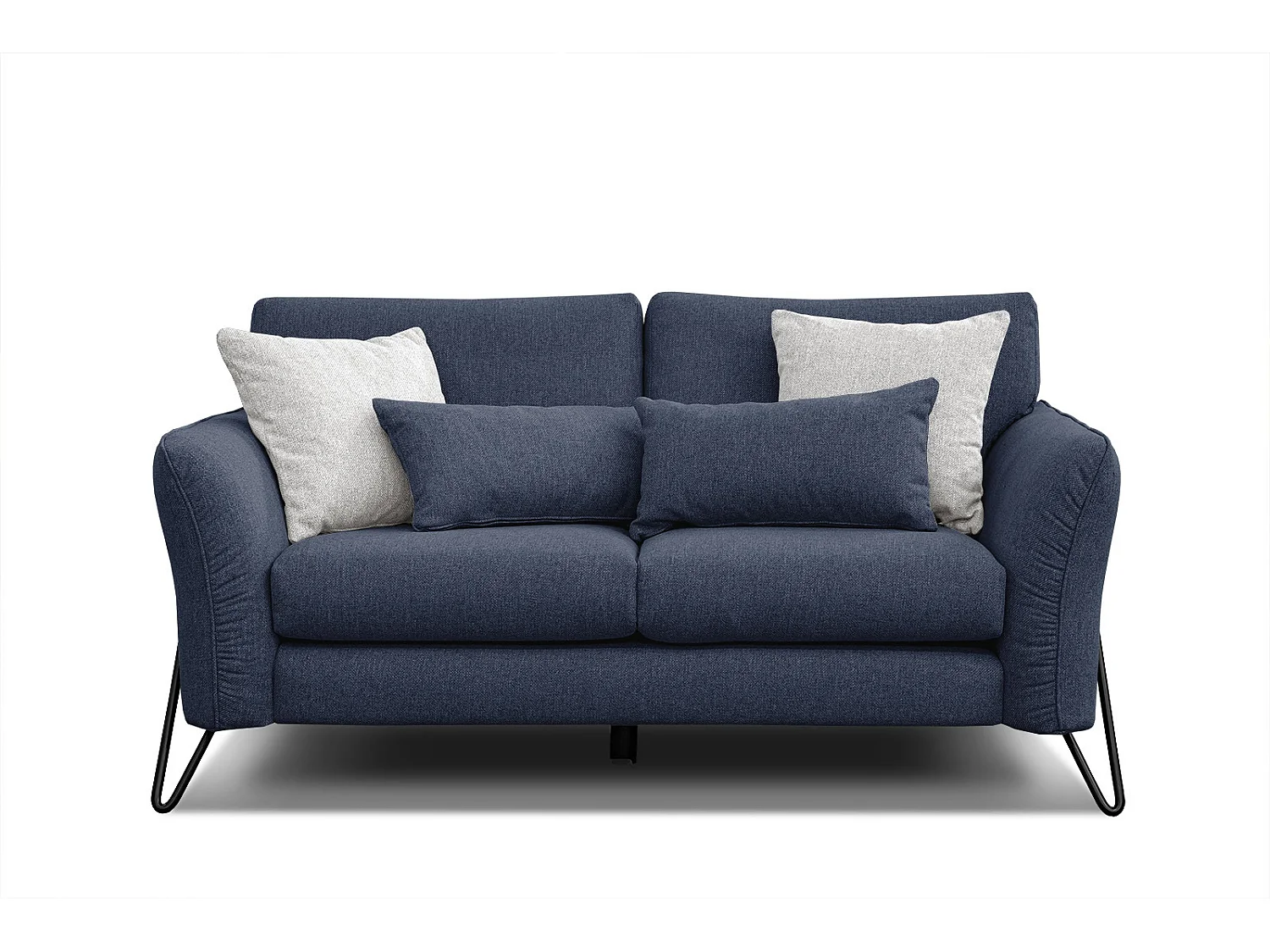 LOREM Sofa 2-Sitzer, marineblau