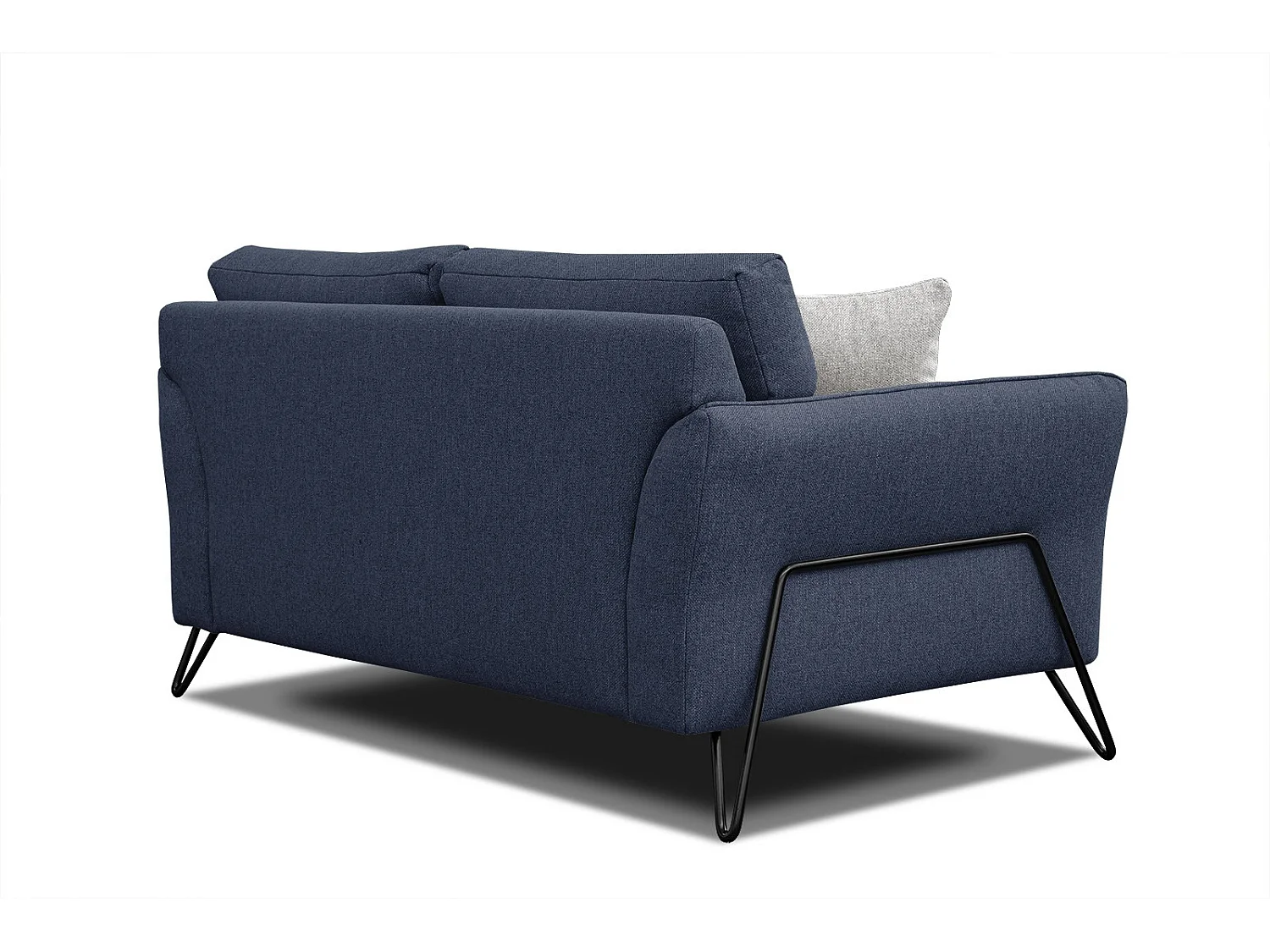 LOREM Sofa 2-Sitzer, marineblau