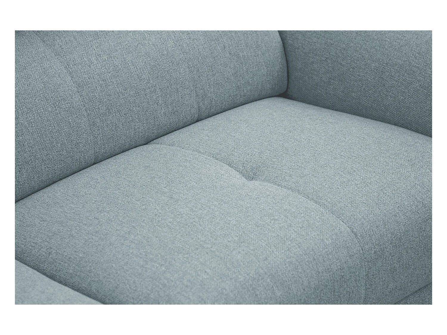 Canapé XXL droit 3 places tissu turquoise MATERA