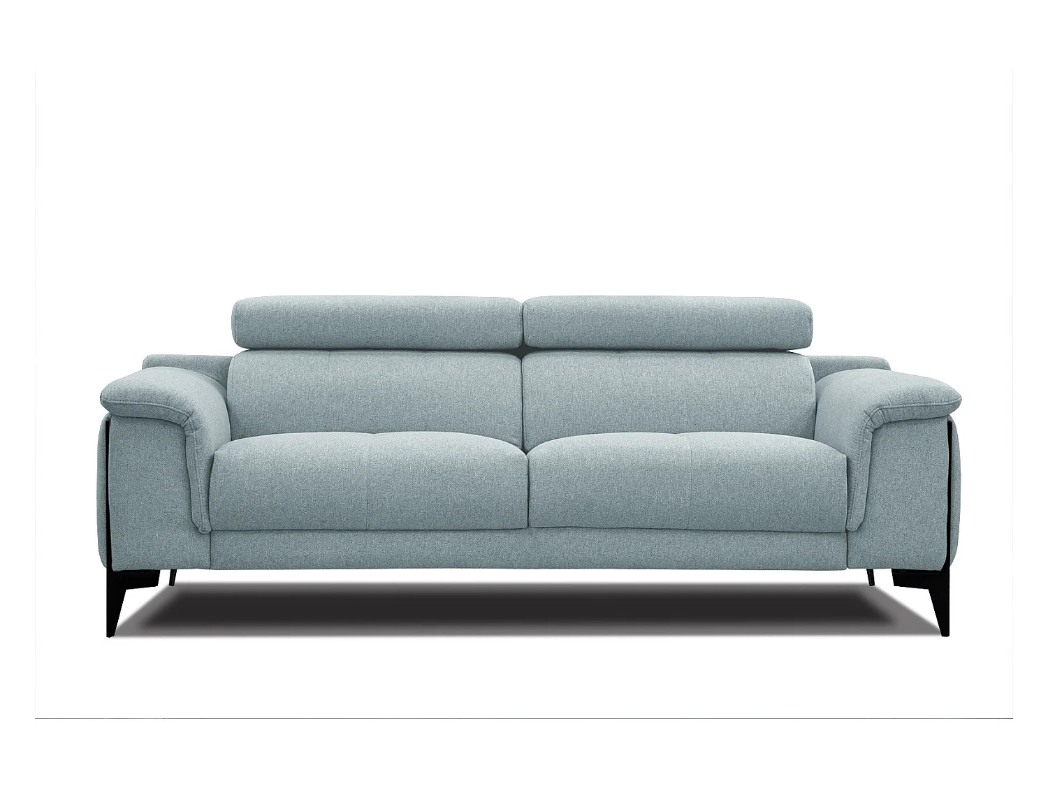 Canapé XXL droit 3 places tissu turquoise MATERA