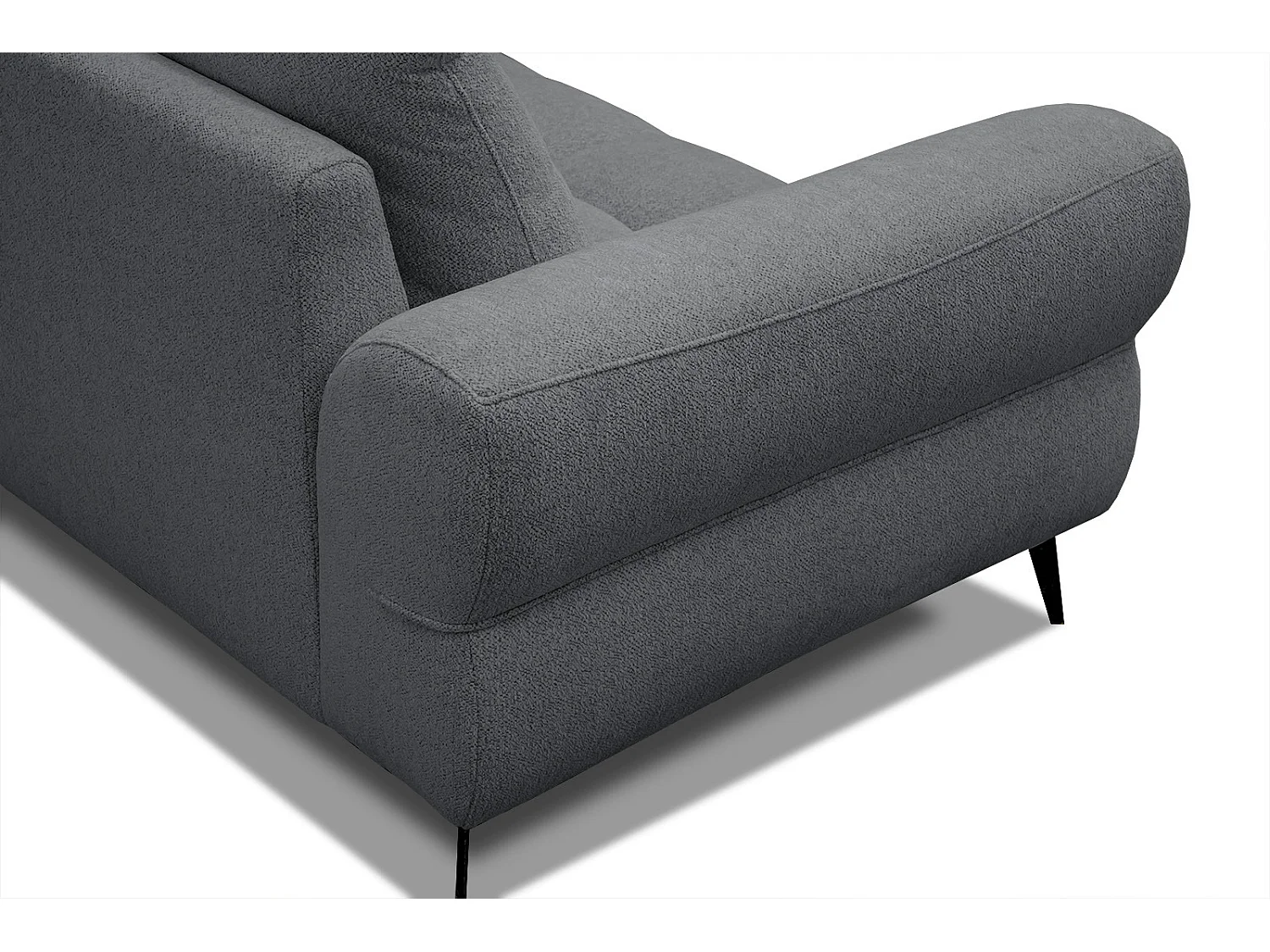 SALVINI Ecksofa 4-Sitzer rechts, graphit