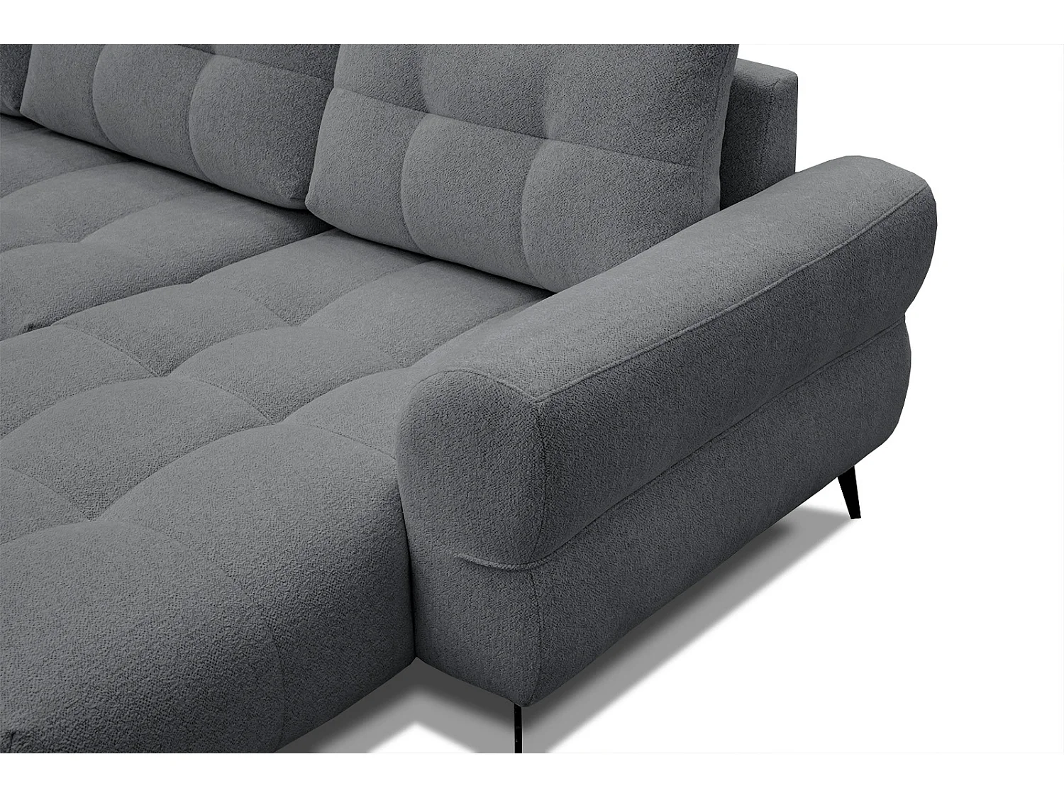 SALVINI Ecksofa 4-Sitzer rechts, graphit