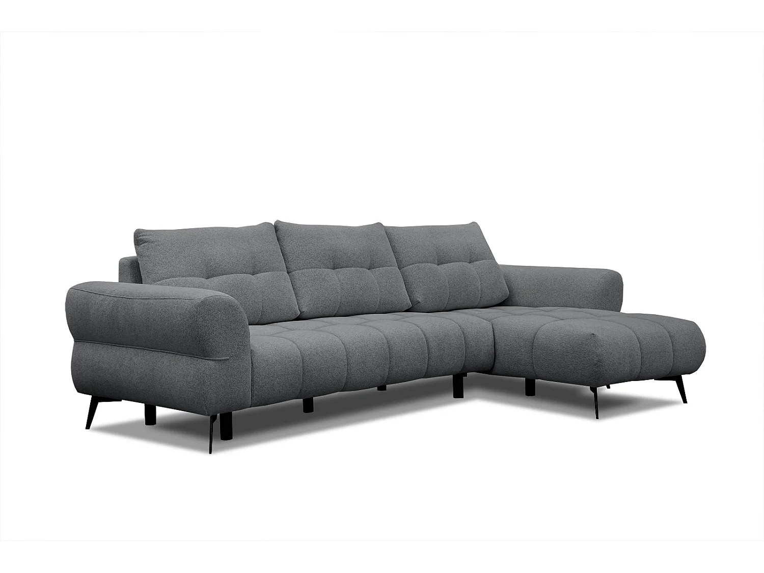 SALVINI Ecksofa 4-Sitzer rechts, graphit