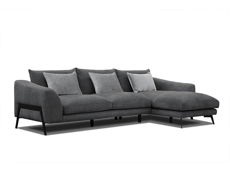 WINTER Ecksofa 4-Sitzer rechts, graphit