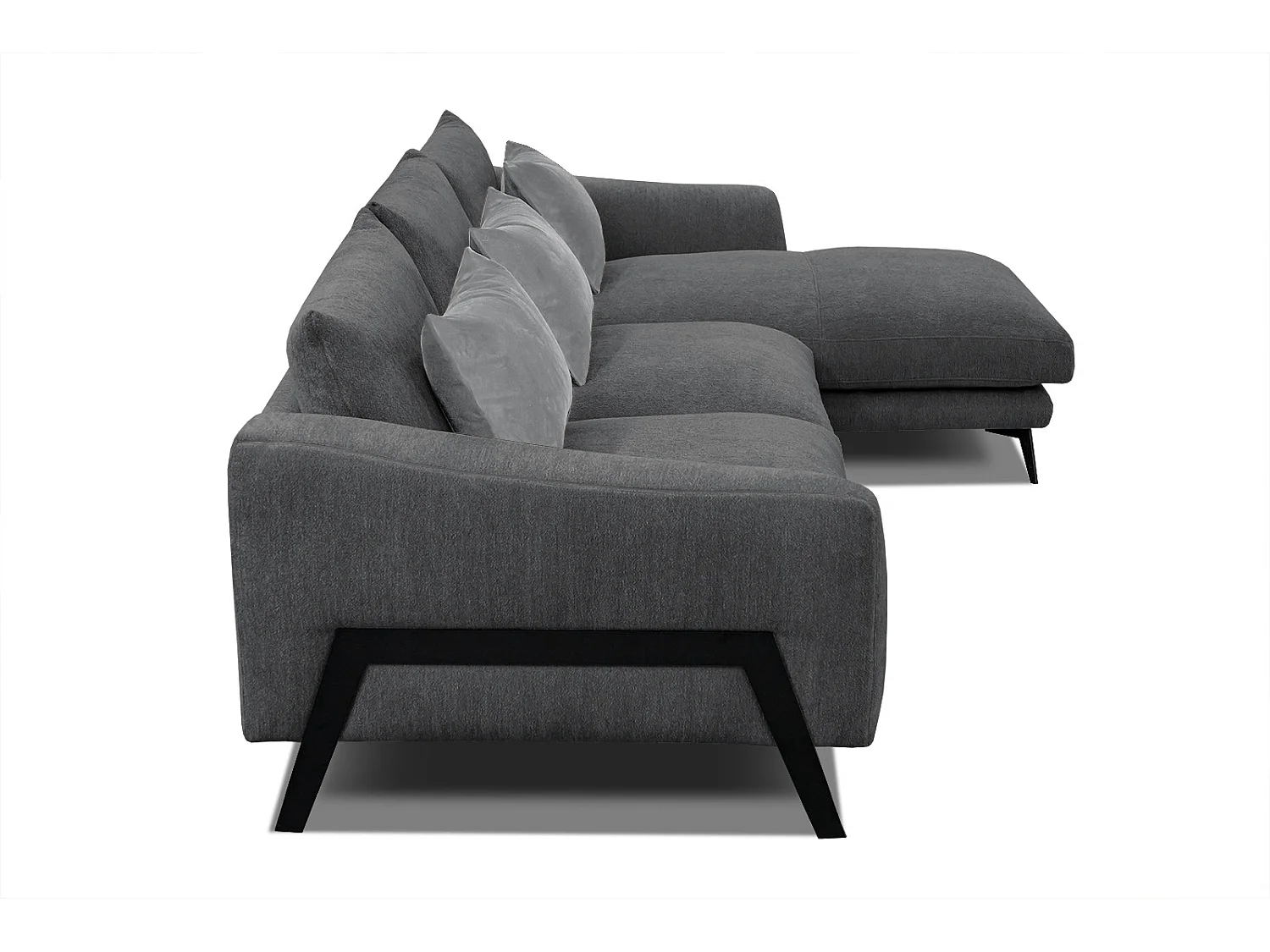 WINTER Ecksofa 4-Sitzer rechts, graphit