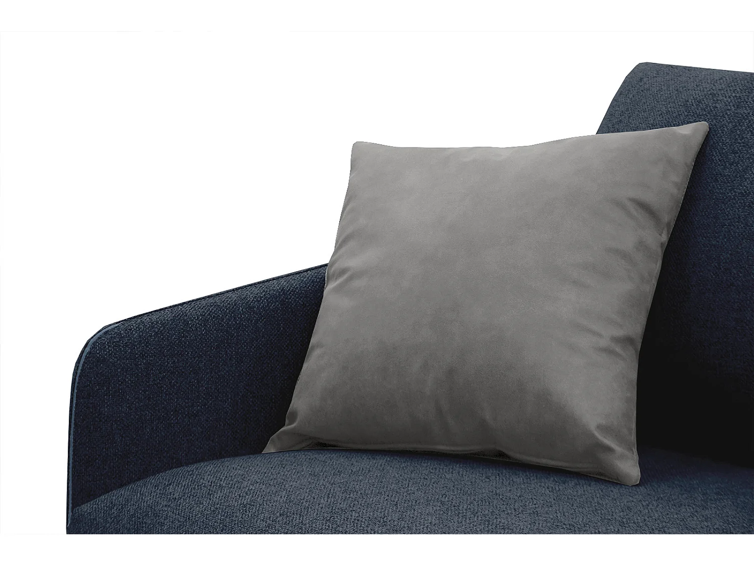 SOGEL Ecksofa 4-Sitzer rechts, marineblau