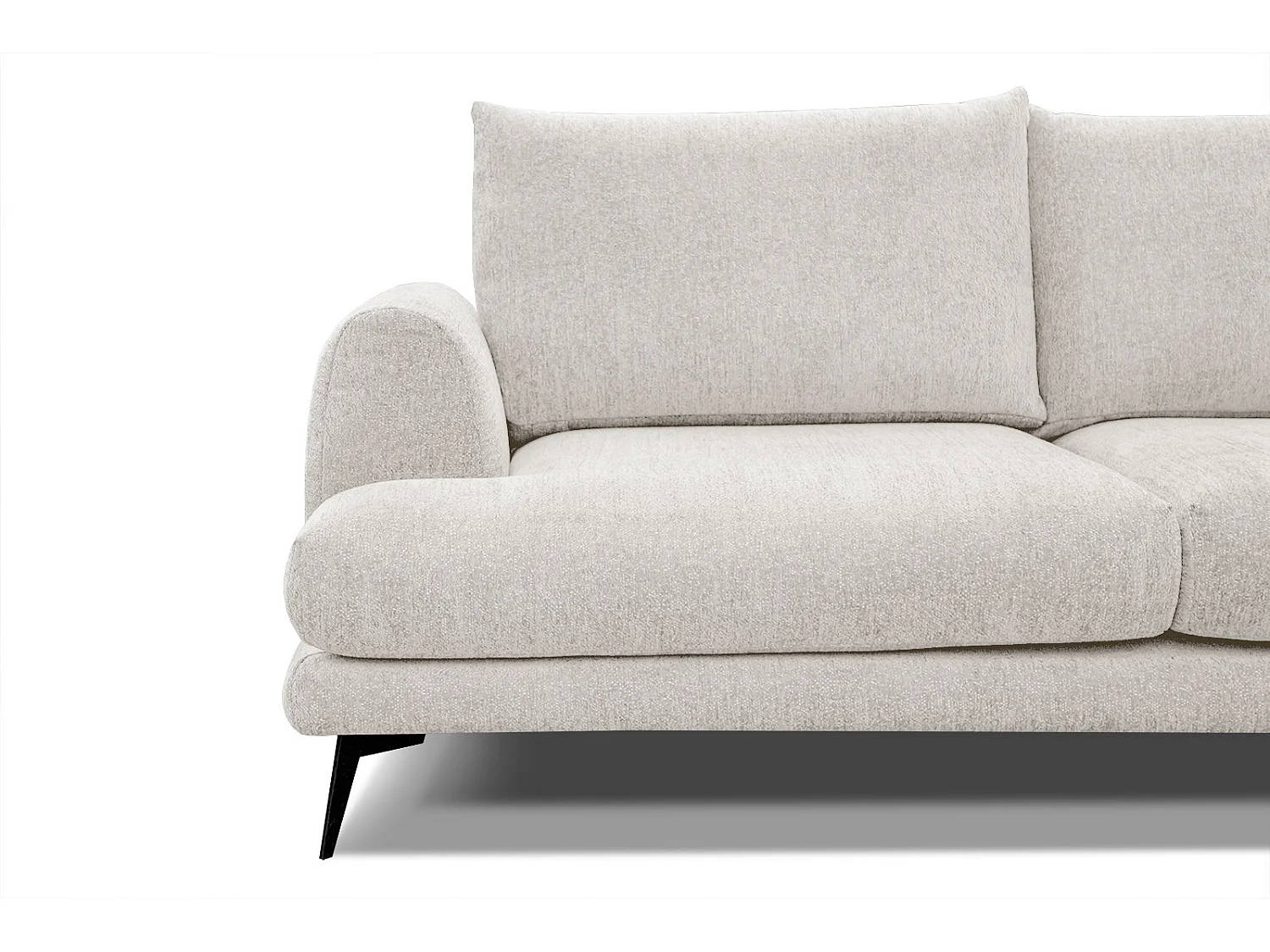 ADRIA Ecksofa 5-Sitzer rechts, perlweiß