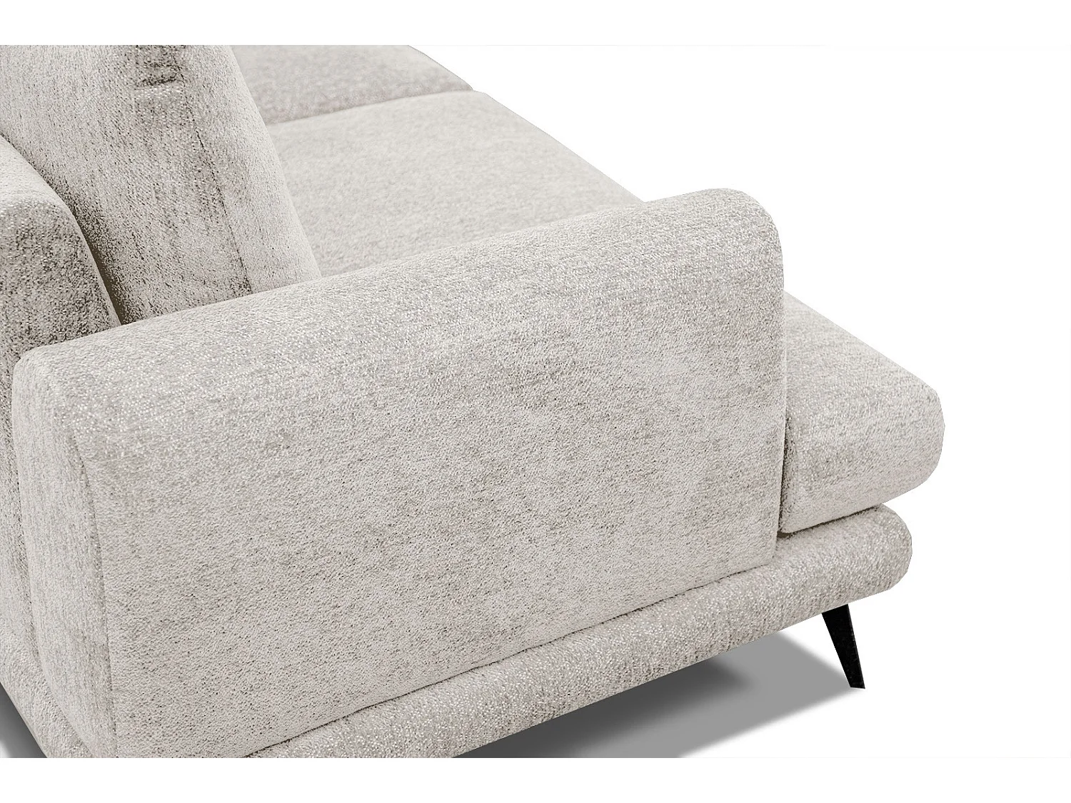 ADRIA Ecksofa 5-Sitzer rechts, perlweiß